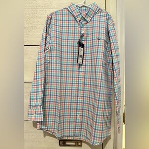 NWT!  Boy Vineyard Vines Multicolor Checkered Shirt